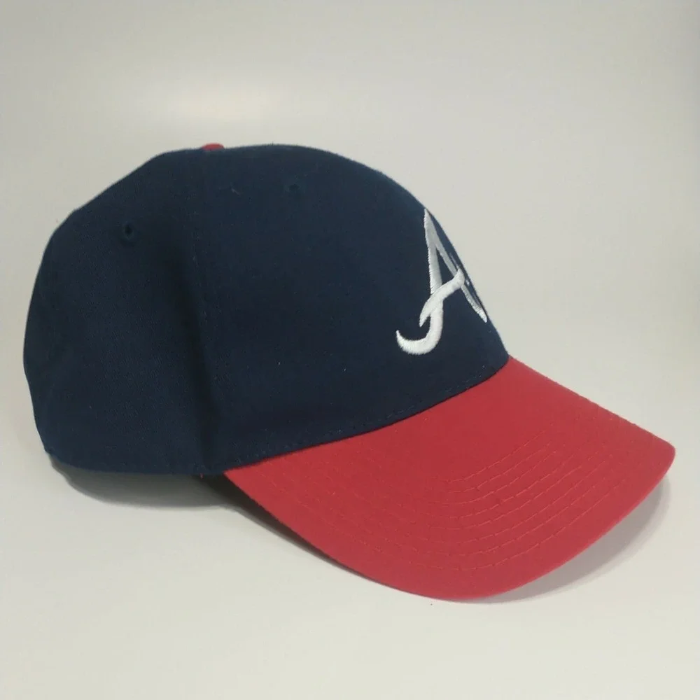 HTT Atlanta Braves MLB Baseball Cap Navy Blue Red Adjustable Hat USA Cotton